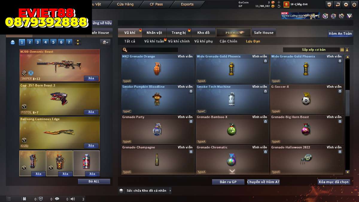 shop acc cf uy tin gia re